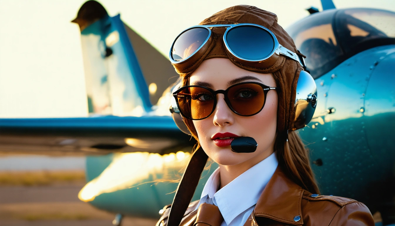 aviator Pin Up